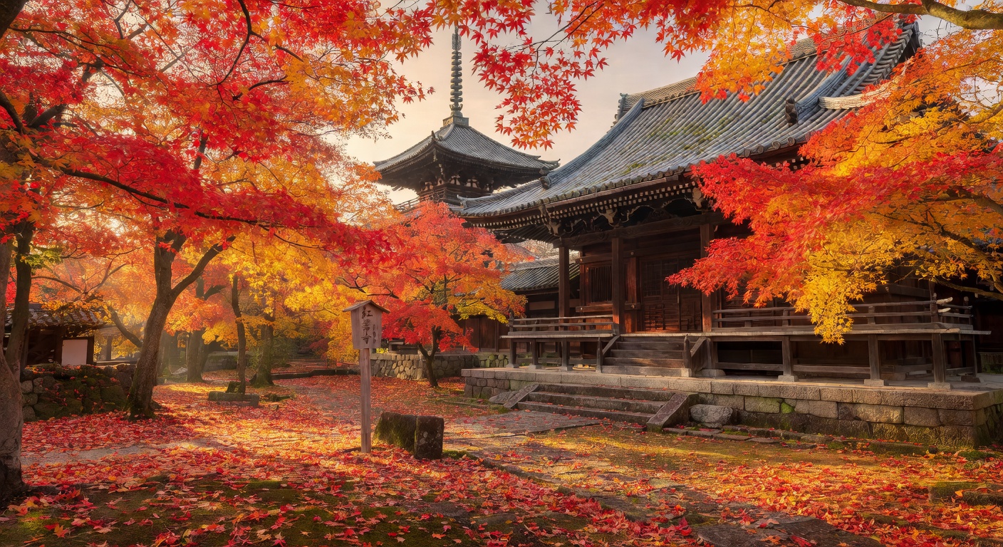 紅葉の秋
